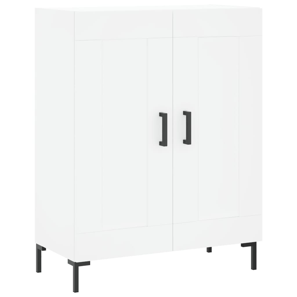Skříň Highboard Bílá 69,5 X 34 X 180 Cm Kompozitní Dřevo