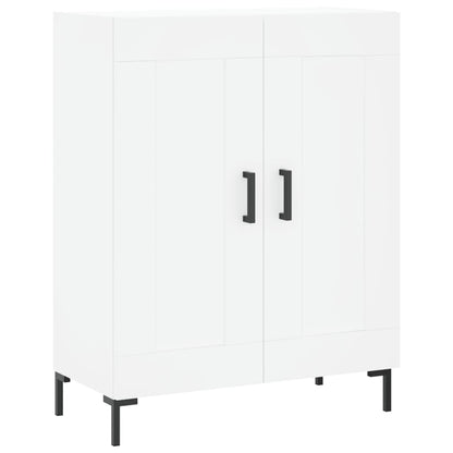 Skříň Highboard Bílá 69,5 X 34 X 180 Cm Kompozitní Dřevo