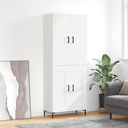 Skříň Highboard 69,5 X 34 X 180 Cm Kompozitní Dřevo
