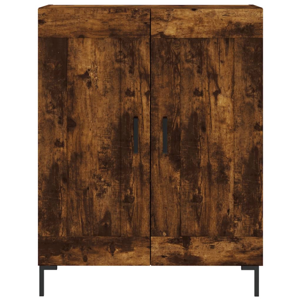 Skříň Highboard Kouřový Dub 69,5 X 34 X 180 Cm Kompozitní Dřevo