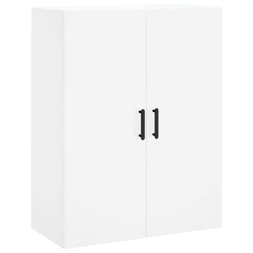 Skříň Highboard Bílá 69,5 X 34 X 180 Cm Kompozitní Dřevo