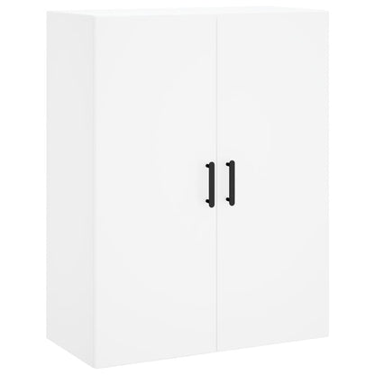 Skříň Highboard Bílá 69,5 X 34 X 180 Cm Kompozitní Dřevo