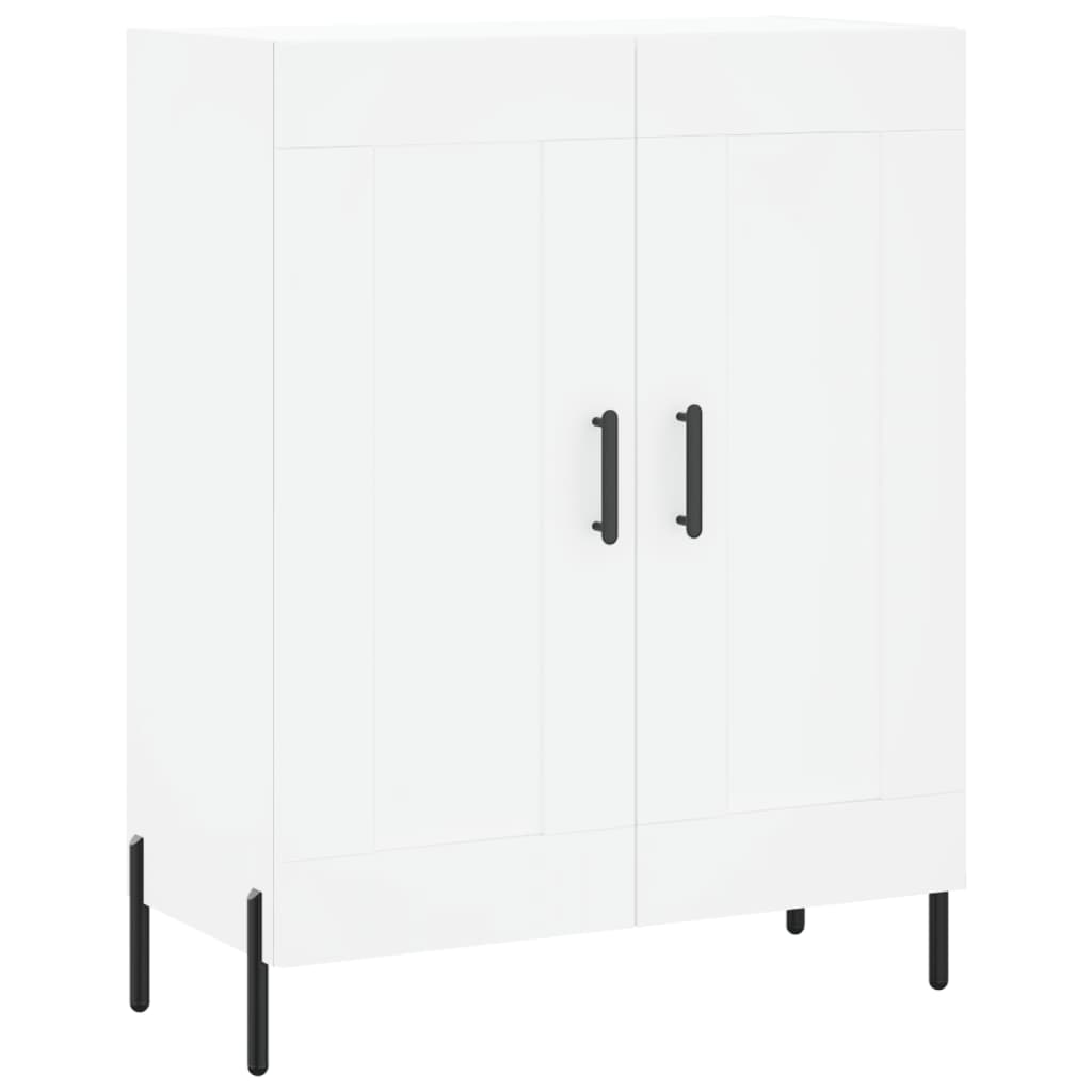 Skříň Highboard Bílá 69,5 X 34 X 180 Cm Kompozitní Dřevo
