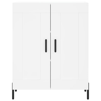 Skříň Highboard Bílá 69,5 X 34 X 180 Cm Kompozitní Dřevo