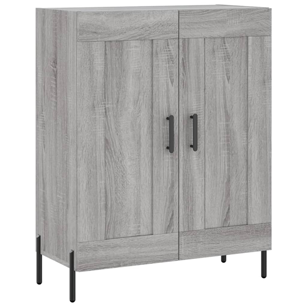 Skříň Highboard Šedá Sonoma 69,5 X 34 X 180 Cm Kompozitní Dřevo