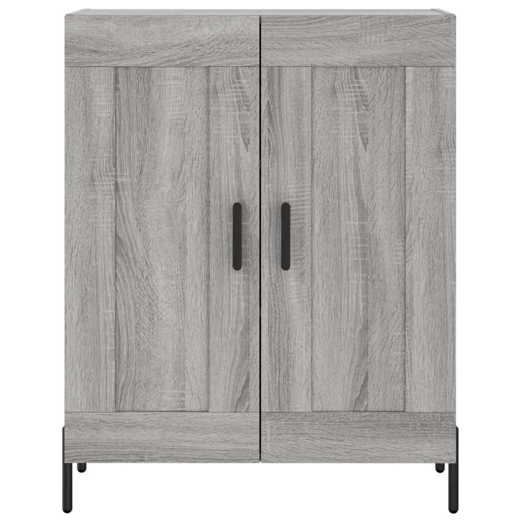 Skříň Highboard Šedá Sonoma 69,5 X 34 X 180 Cm Kompozitní Dřevo