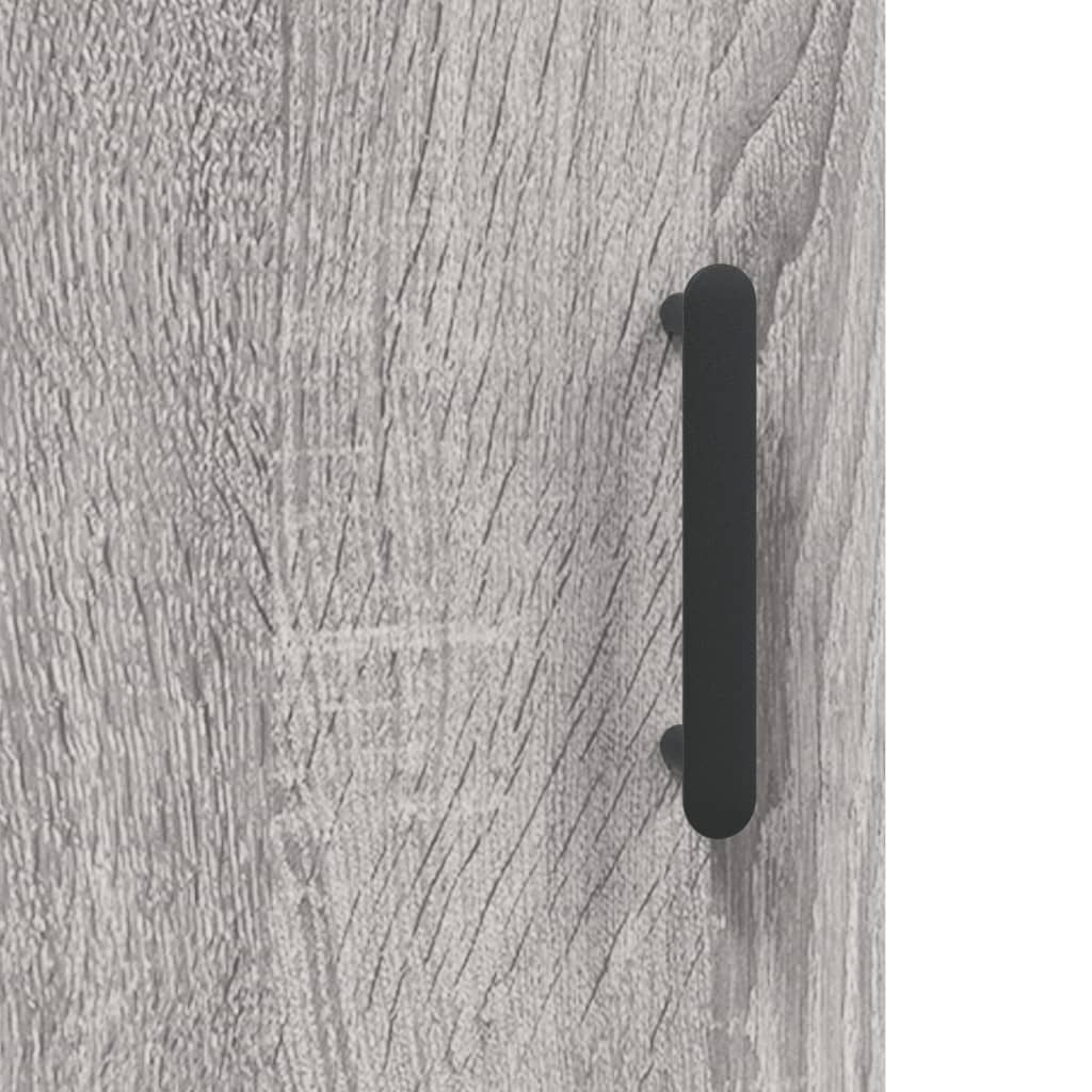 Skříň Highboard Šedá Sonoma 69,5 X 34 X 180 Cm Kompozitní Dřevo