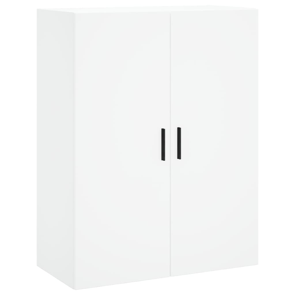 Skříň Highboard Bílá 69,5 X 34 X 180 Cm Kompozitní Dřevo