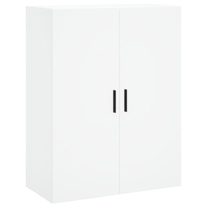 Skříň Highboard Bílá 69,5 X 34 X 180 Cm Kompozitní Dřevo