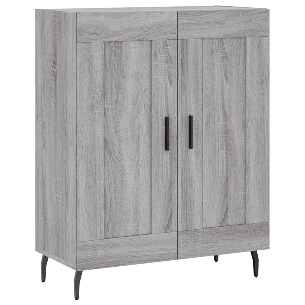 Skříň Highboard Šedá Sonoma 69,5 X 34 X 180 Cm Kompozitní Dřevo