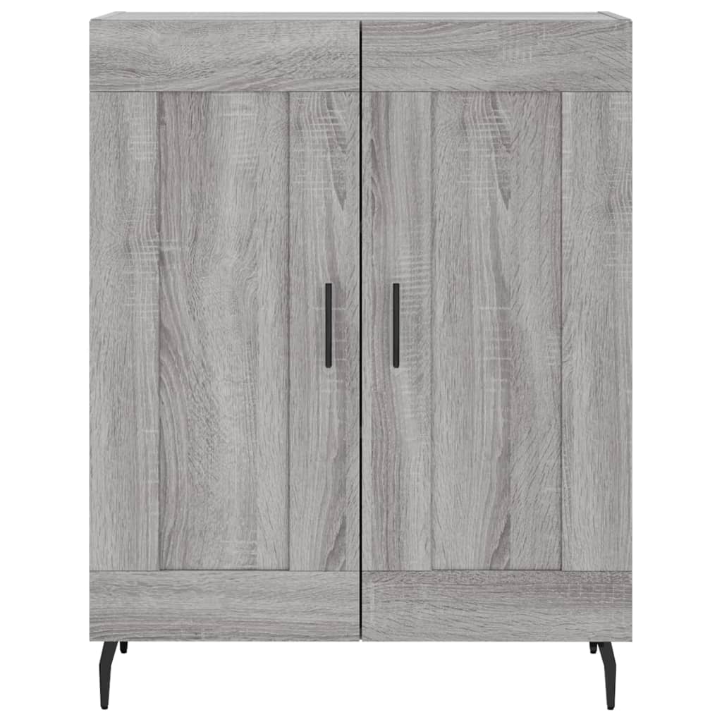 Skříň Highboard Šedá Sonoma 69,5 X 34 X 180 Cm Kompozitní Dřevo
