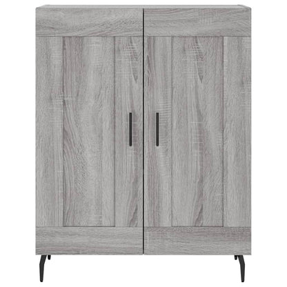 Skříň Highboard Šedá Sonoma 69,5 X 34 X 180 Cm Kompozitní Dřevo