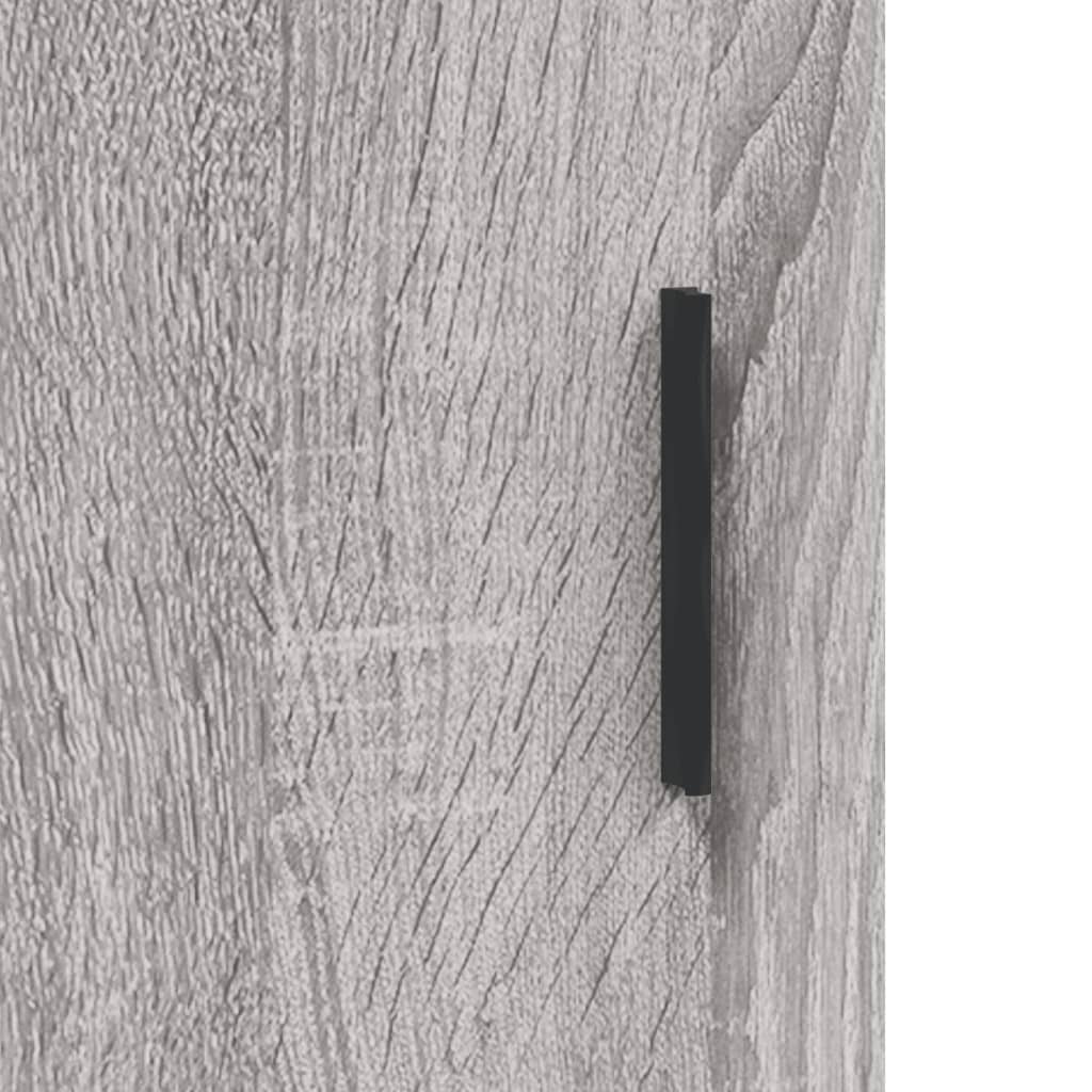 Skříň Highboard Šedá Sonoma 69,5 X 34 X 180 Cm Kompozitní Dřevo