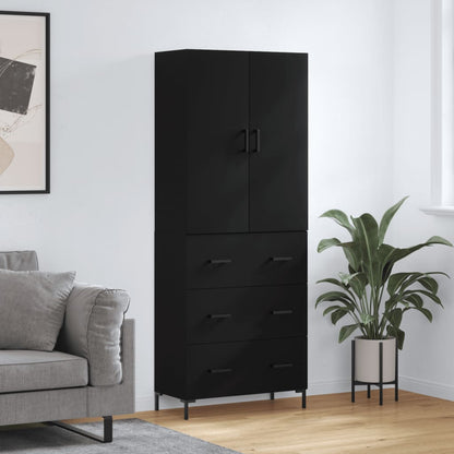 Skříň Highboard 69,5 X 34 X 180 Cm Kompozitní Dřevo