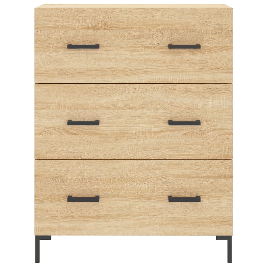 Skříň Highboard Dub Sonoma 69,5 X 34 X 180 Cm Kompozitní Dřevo