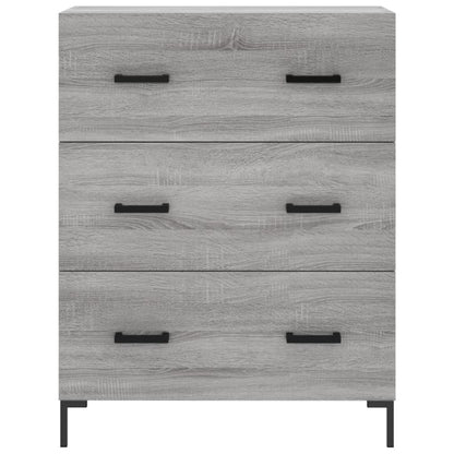 Skříň Highboard Šedá Sonoma 69,5 X 34 X 180 Cm Kompozitní Dřevo