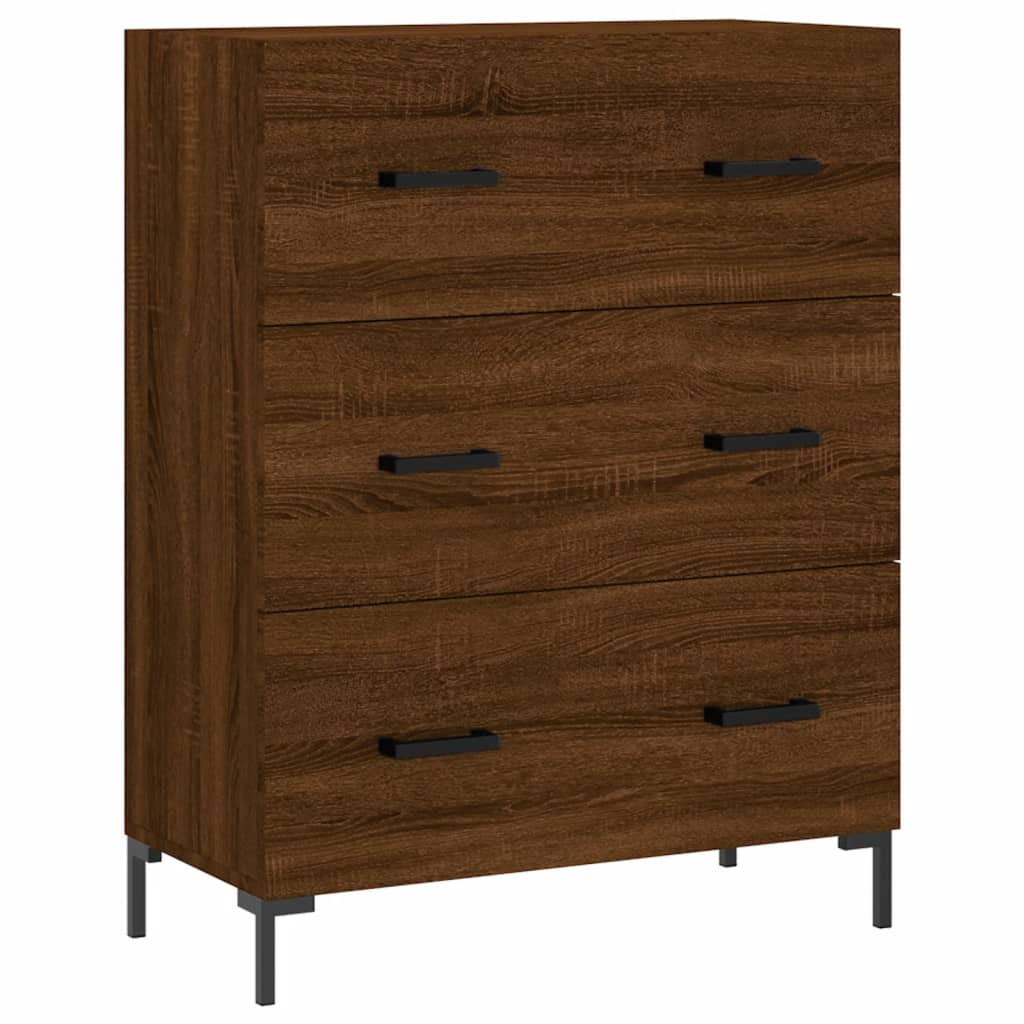 Skříň Highboard 69,5 X 34 X 180 Cm Kompozitní Dřevo