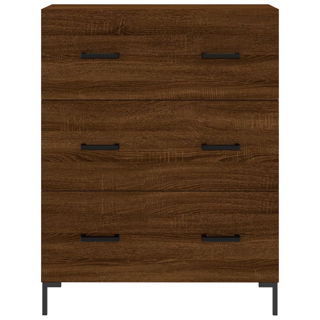 Skříň Highboard 69,5 X 34 X 180 Cm Kompozitní Dřevo