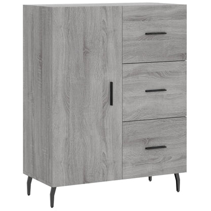 Skříň Highboard Šedá Sonoma 69,5 X 34 X 180 Cm Kompozitní Dřevo