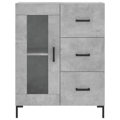 Skříň Highboard Betonově Šedá 69,5X34X180 Cm Kompozitní Dřevo