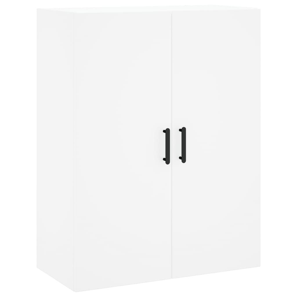 Skříň Highboard Bílá 69,5 X 34 X 180 Cm Kompozitní Dřevo