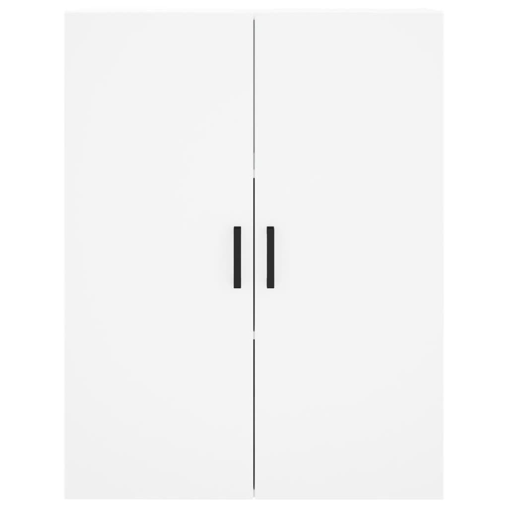 Skříň Highboard Bílá 69,5 X 34 X 180 Cm Kompozitní Dřevo