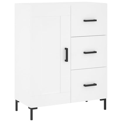 Skříň Highboard Bílá 69,5 X 34 X 180 Cm Kompozitní Dřevo
