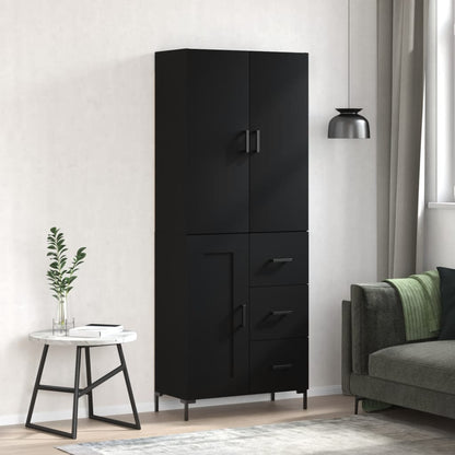 Skříň Highboard 69,5 X 34 X 180 Cm Kompozitní Dřevo