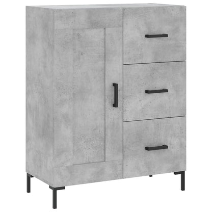 Skříň Highboard Betonově Šedá 69,5X34X180 Cm Kompozitní Dřevo
