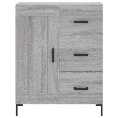 Skříň Highboard Šedá Sonoma 69,5 X 34 X 180 Cm Kompozitní Dřevo