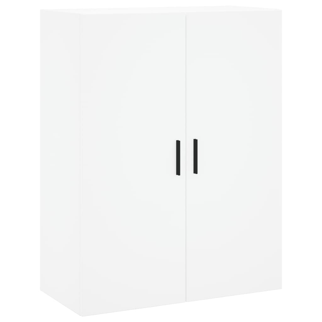 Skříň Highboard Bílá 69,5 X 34 X 180 Cm Kompozitní Dřevo