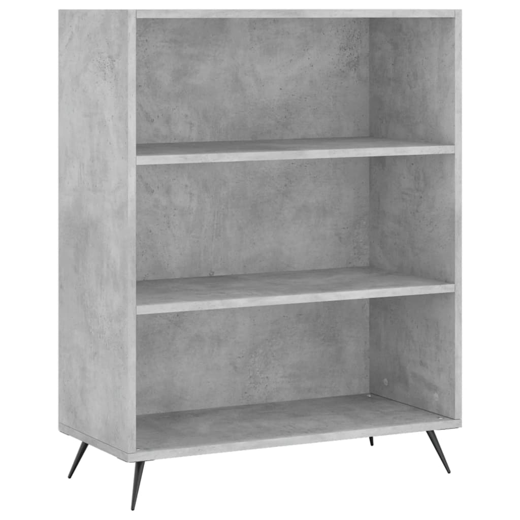 Skříň Highboard Betonově Šedá 69,5X34X180 Cm Kompozitní Dřevo