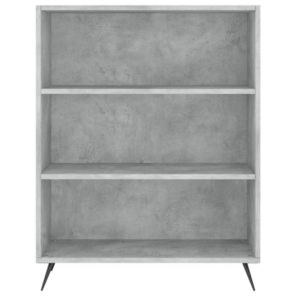 Skříň Highboard Betonově Šedá 69,5X34X180 Cm Kompozitní Dřevo