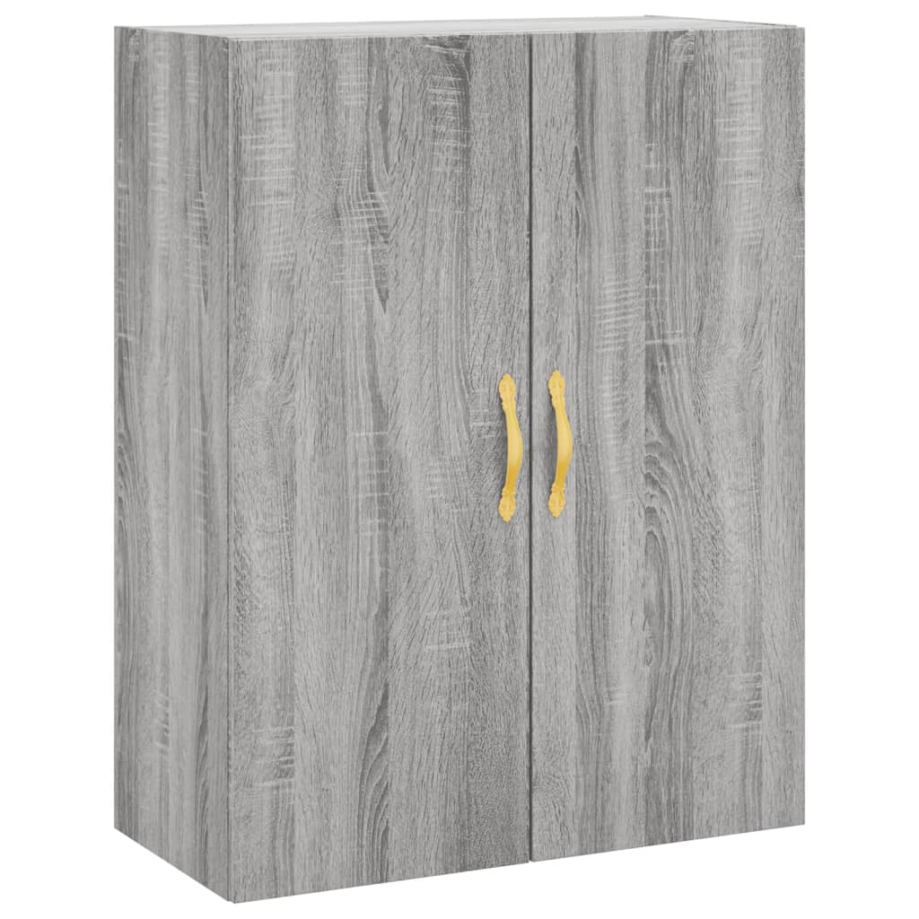 Skříň Highboard Šedá Sonoma 69,5 X 34 X 180 Cm Kompozitní Dřevo