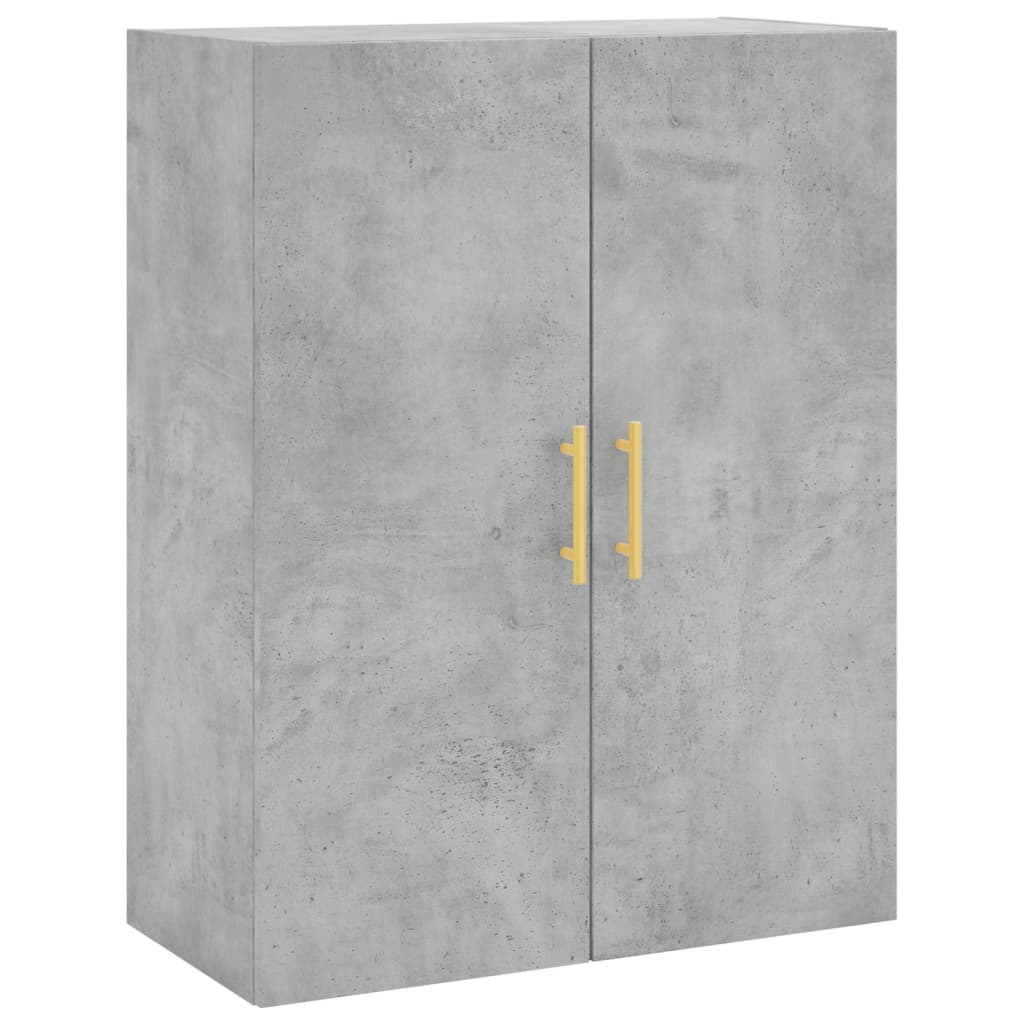 Skříň Highboard Betonově Šedá 69,5X34X180 Cm Kompozitní Dřevo
