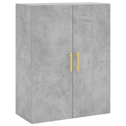 Skříň Highboard Betonově Šedá 69,5X34X180 Cm Kompozitní Dřevo