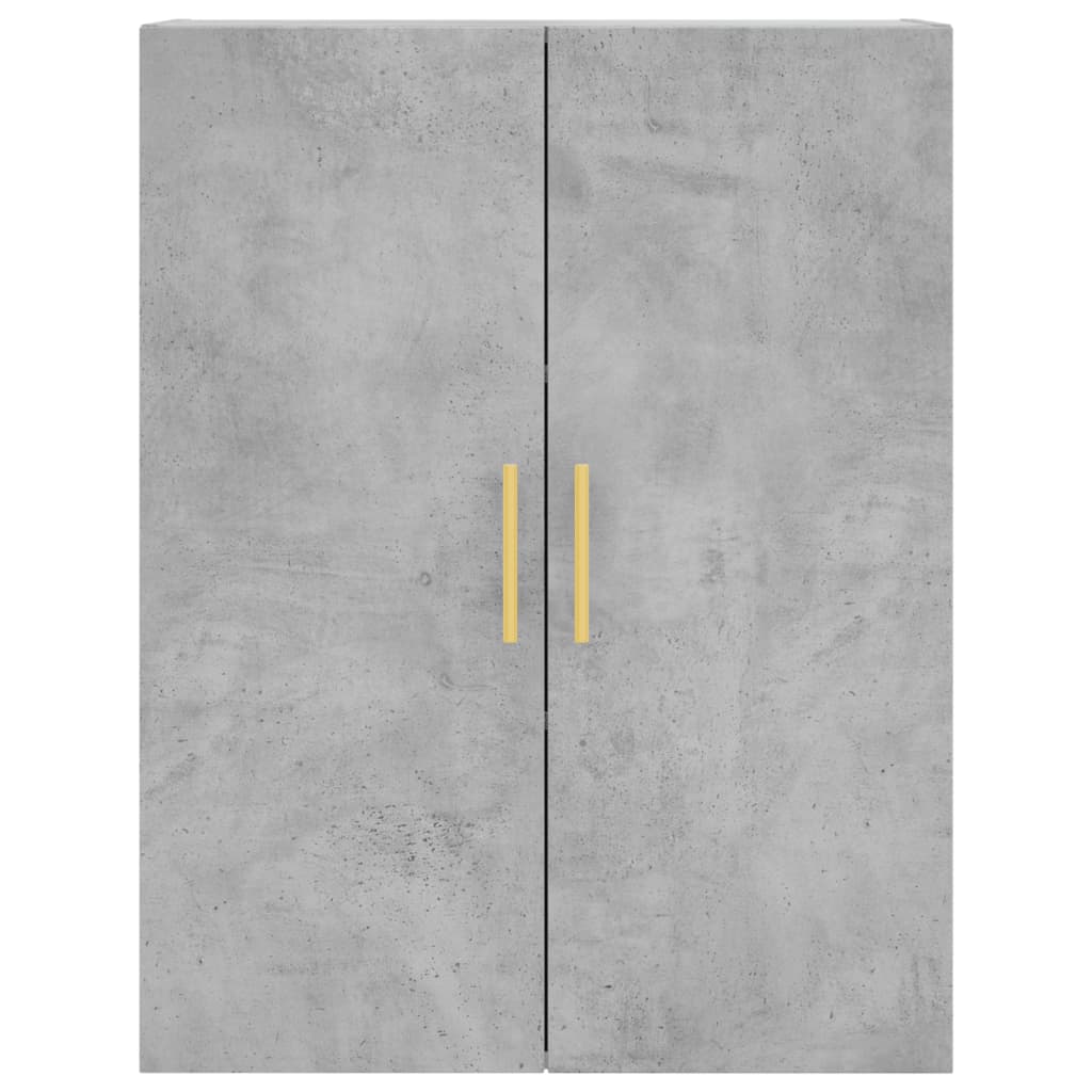 Skříň Highboard Betonově Šedá 69,5X34X180 Cm Kompozitní Dřevo