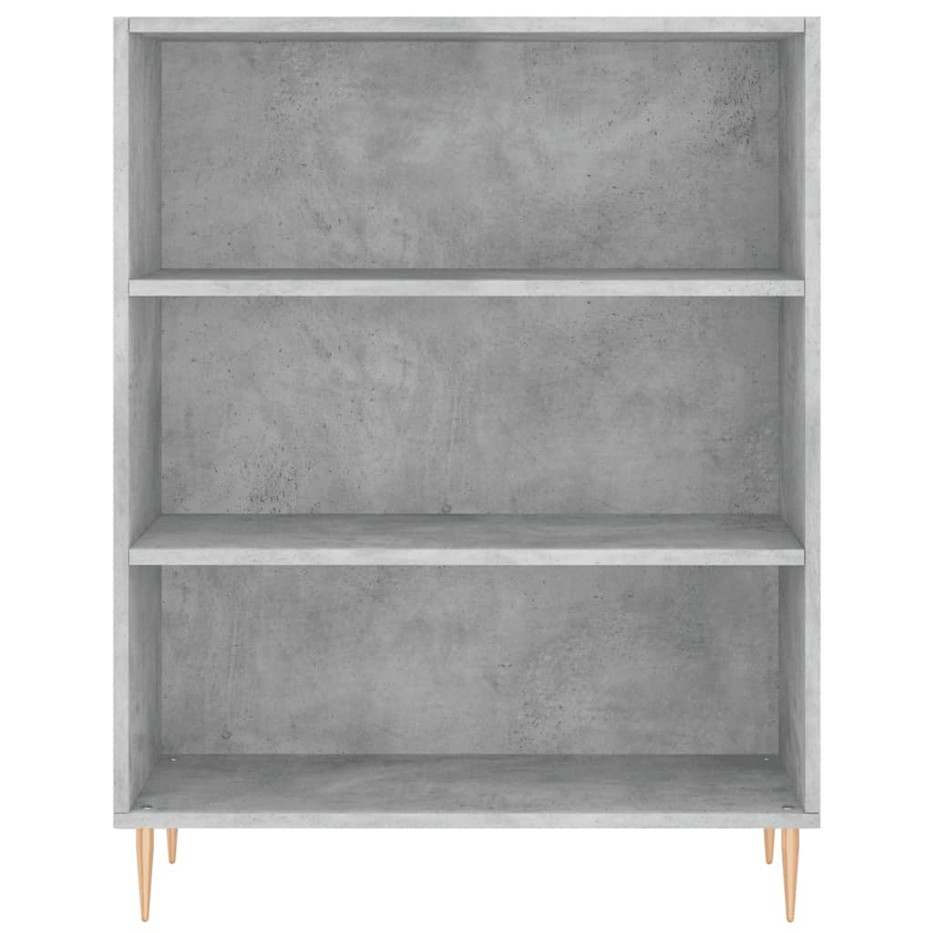 Skříň Highboard Betonově Šedá 69,5X34X180 Cm Kompozitní Dřevo