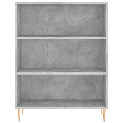 Skříň Highboard Betonově Šedá 69,5X34X180 Cm Kompozitní Dřevo