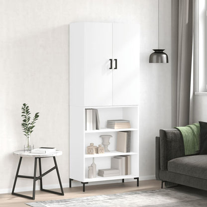 Skříň Highboard 69,5 X 34 X 180 Cm Kompozitní Dřevo
