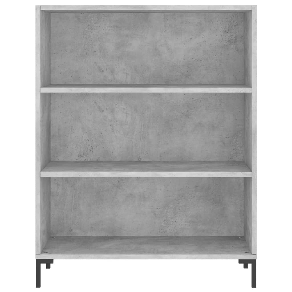 Skříň Highboard Betonově Šedá 69,5X34X180 Cm Kompozitní Dřevo