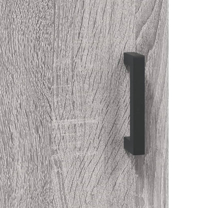 Skříň Highboard Šedá Sonoma 69,5 X 34 X 180 Cm Kompozitní Dřevo