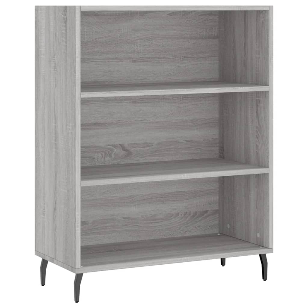 Skříň Highboard Šedá Sonoma 69,5 X 34 X 180 Cm Kompozitní Dřevo