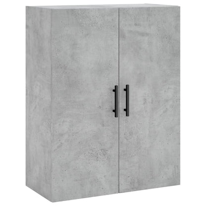Skříň Highboard Betonově Šedá 69,5X34X180 Cm Kompozitní Dřevo