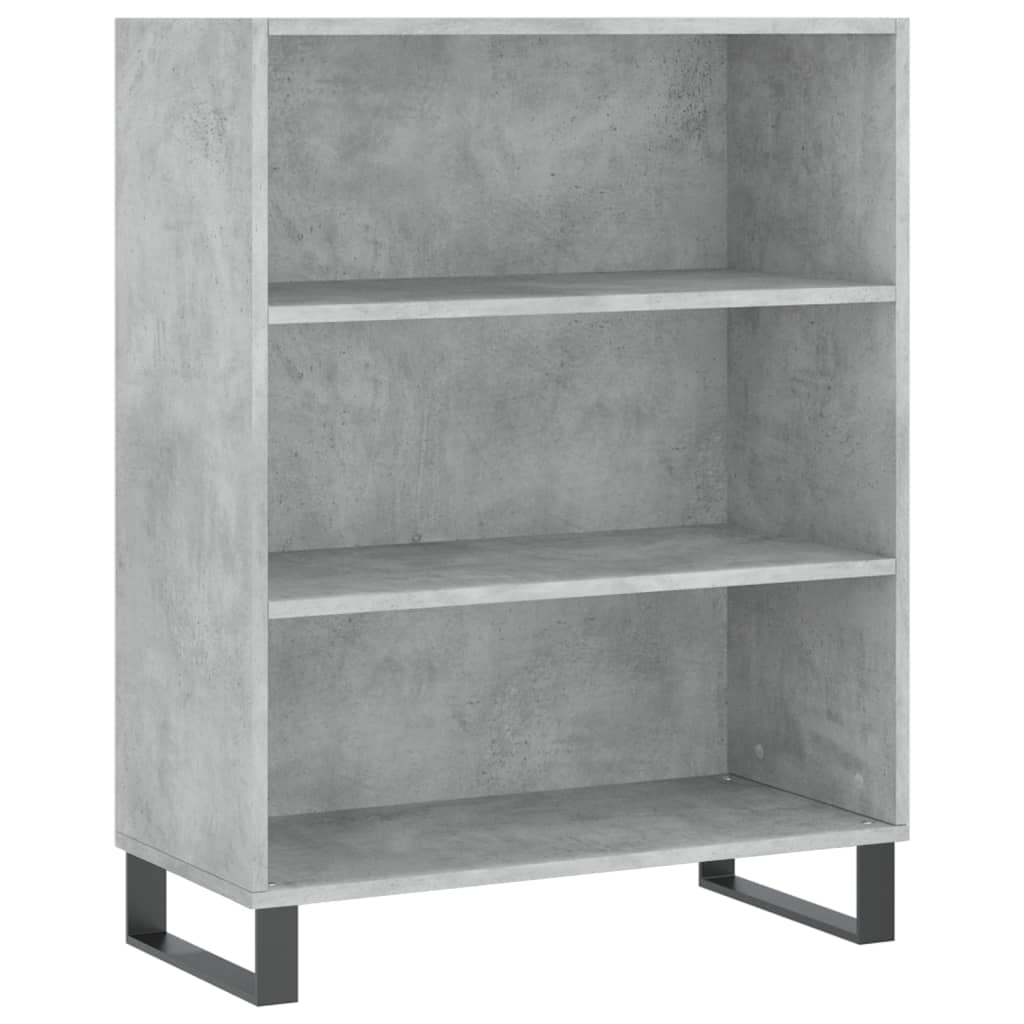 Skříň Highboard Betonově Šedá 69,5X34X180 Cm Kompozitní Dřevo