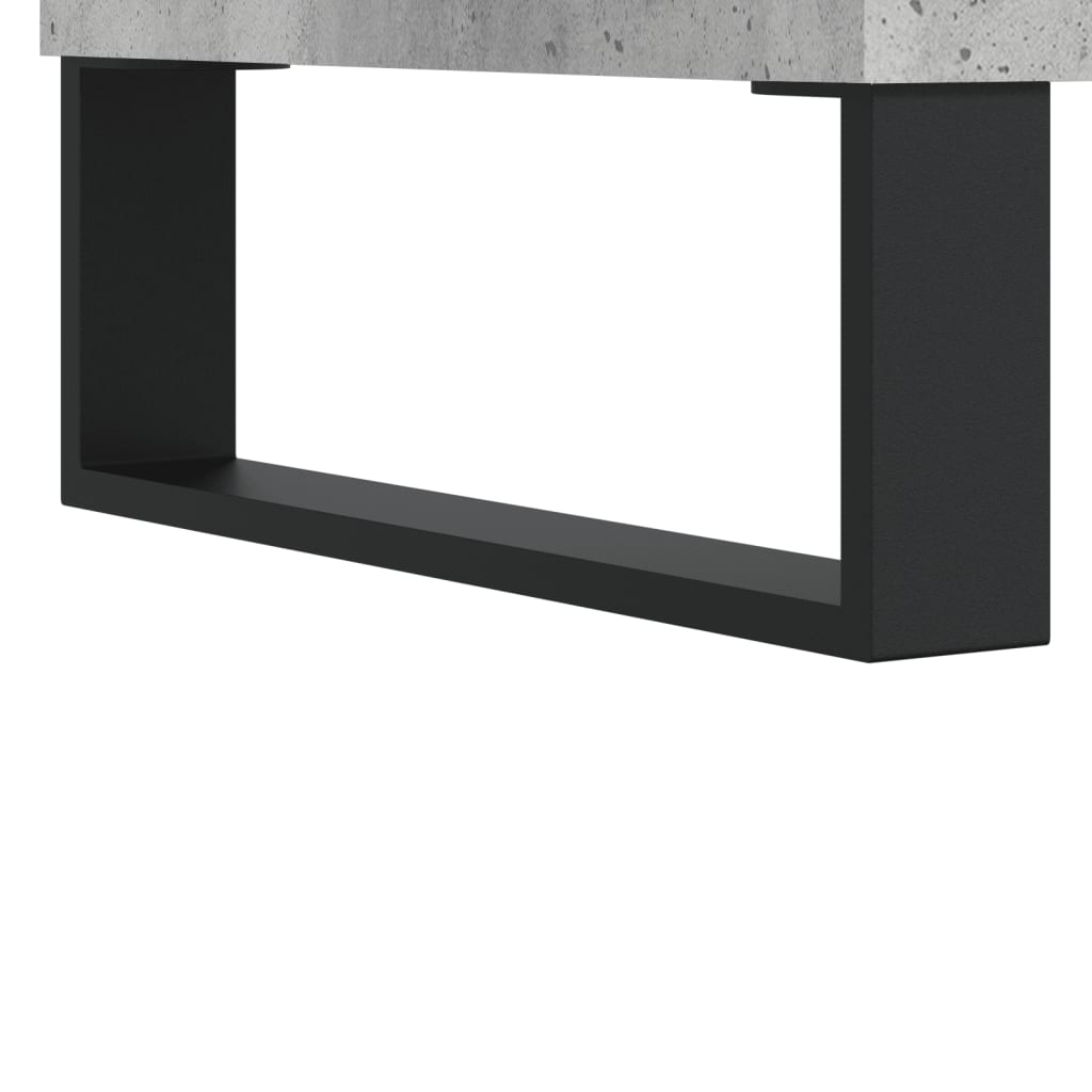 Skříň Highboard Betonově Šedá 69,5X34X180 Cm Kompozitní Dřevo