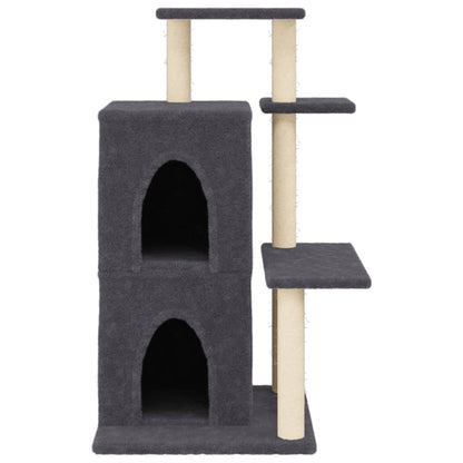 Škrabadlo Pro Kočky Se Sisalovými Sloupky Tmavě Šedé 97 Cm