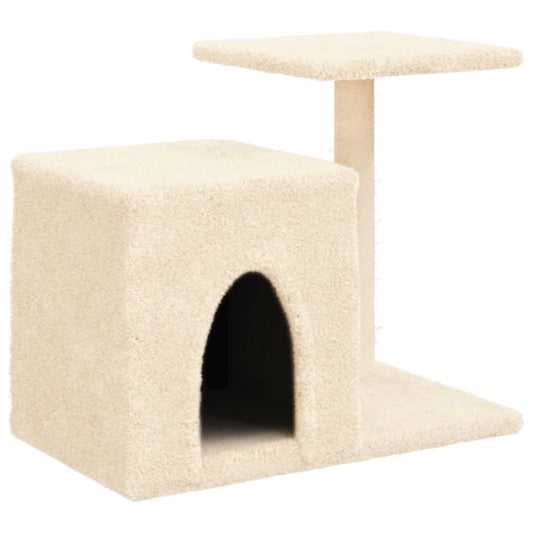 Škrabadlo Pro Kočky Se Sisalovými Sloupky Krémové 50,5 Cm
