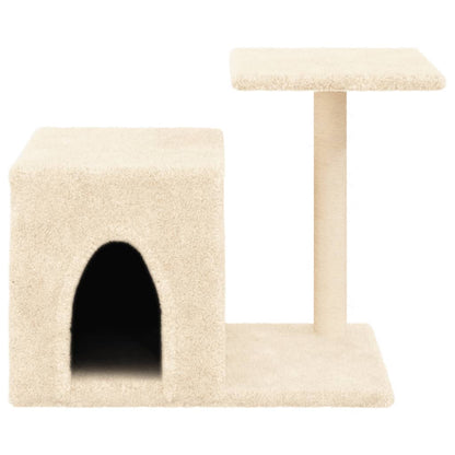 Škrabadlo Pro Kočky Se Sisalovými Sloupky Krémové 50,5 Cm