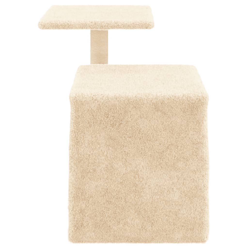 Škrabadlo Pro Kočky Se Sisalovými Sloupky Krémové 50,5 Cm